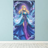 Energy accumulation in anime battle scenes leinwanddruck (Insitu (Holzboden))