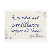 Energy and Persistence Protest Postcard
