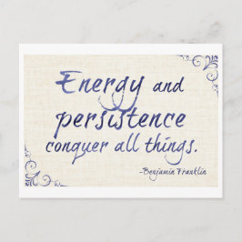 Energy and Persistence Protest Postcard Postkarte