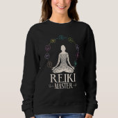 Energy Chakra Holistic Healing Hands Buddha Reiki  Sweatshirt (Vorderseite)