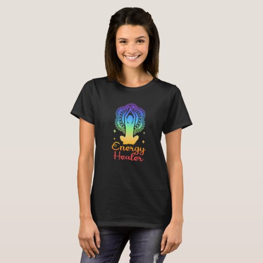 Energy Chakra Holistic Healing Hands Energy Healer T-Shirt (Vorne ganz)