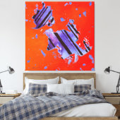 Energy Code 1CO24 canvas print Leinwanddruck (Insitu (Schlafzimmer))
