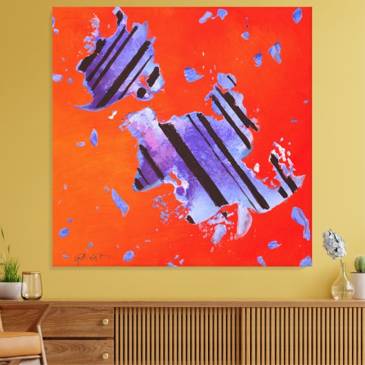 Energy Code 1CO24 canvas print Leinwanddruck (Insitu (Wohnzimmer))
