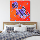 Energy Code 1CO24, ( stretched canvas print ) Leinwanddruck (Insitu (Schlafzimmer))