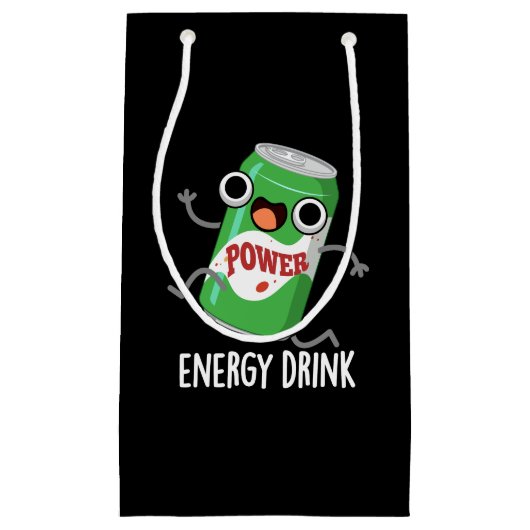 Energy Drink Funny Energetic Drink Pun Kleine Geschenktüte (Vorderseite)