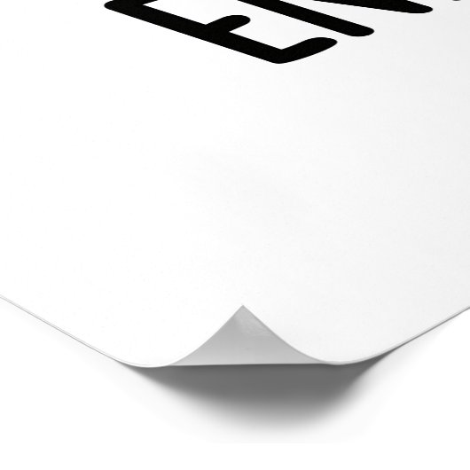 Energy Drink Funny Energetic Drink Pun Poster (Ecke)