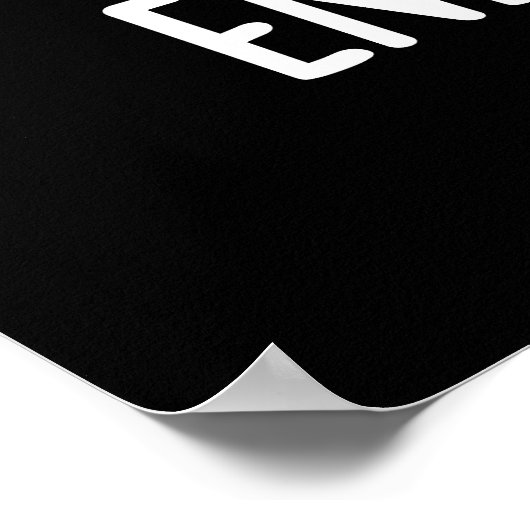 Energy Drink Funny Energetic Drink Pun Poster (Ecke)