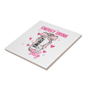 Energy Drink Girly Funny Drink Lover Design Fliese (Seite)