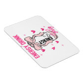 Energy Drink Girly Funny Drink Lover Design Magnet (Rechte Seite)
