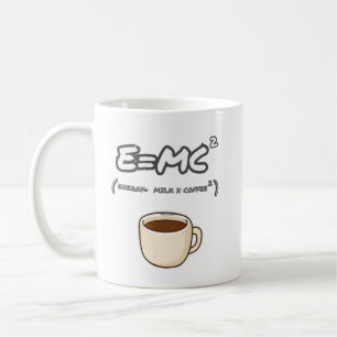 Energy Equals Milk Coffee Lustige Wissenschaft Gee Kaffeetasse