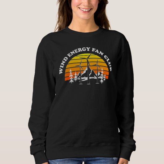 Energy Fan Windkrafttechniker Sweatshirt (Vorderseite)