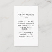 Energy Healer Reiki Spiritual Visitenkarte (Rückseite)