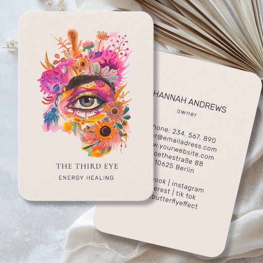 Energy Healer Reiki Spiritual Visitenkarte