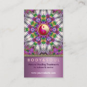 Energy Healing Holistic Pearl Star Business Card Visitenkarte (Rückseite)