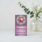 Energy Healing Holistic Pearl Star Business Card Visitenkarte (Stehend Vorderseite)