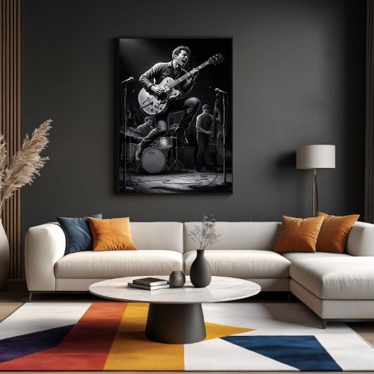 Energy in Black and White Poster