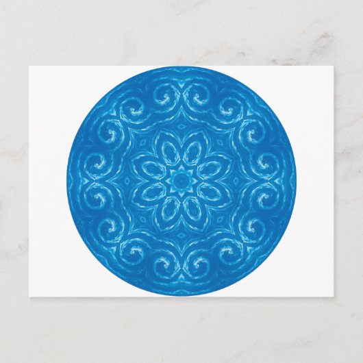 Energy Mandala - Blue Postkarte (Vorderseite)