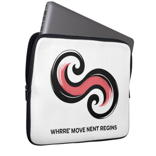 Energy Motion Symbol Design Laptopschutzhülle (Vorne Rechts)
