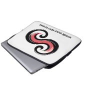 Energy Motion Symbol Design Laptopschutzhülle (Vorne Knopf)