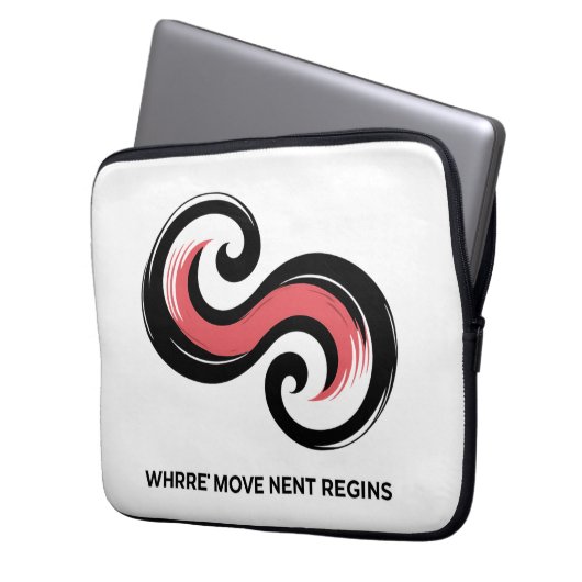 Energy Motion Symbol Design Laptopschutzhülle (Vorderseite Links)