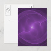 Energy Orb Lila Postkarte (Vorne/Hinten)