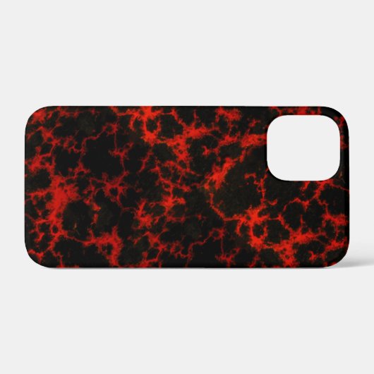 Energy Red und Black Flames Case-Mate iPhone Hülle (Rückseite (Horizontal))