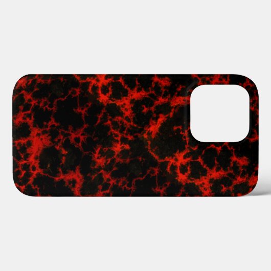 Energy Red und Black Flames Case-Mate iPhone Hülle (Rückseite (Horizontal))