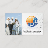 Energy-Tech-Logo | Solarmodule Visitenkarte (Vorderseite)