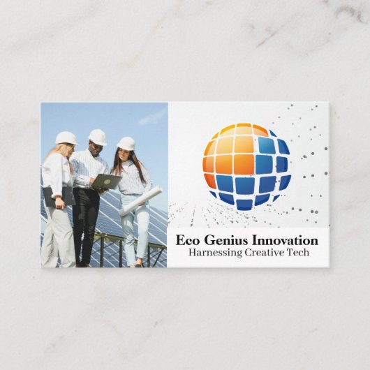 Energy-Tech-Logo | Solarmodule Visitenkarte (Vorderseite)