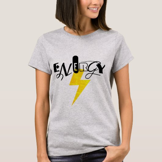 Energy Thunder Sign Power T-Shirt (Vorderseite)