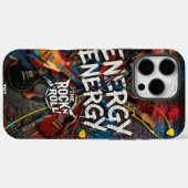 Energy Unleashed: Rock ‘n’ Roll Graffiti Case-Mate iPhone Hülle (Rückseite (Horizontal))