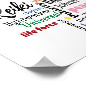 Energy Worker and Massage Therapeut Wall Art Poster (Ecke)