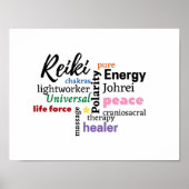 Energy Worker and Massage Therapeut Wall Art Poster (Vorne)