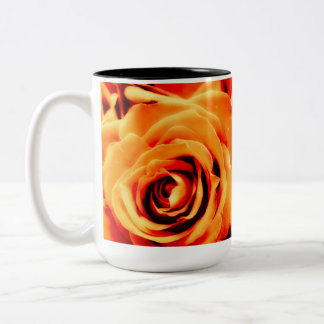 Energy Yellow Roses 15oz Zwei-Tonen-Tasse Black Zweifarbige Tasse
