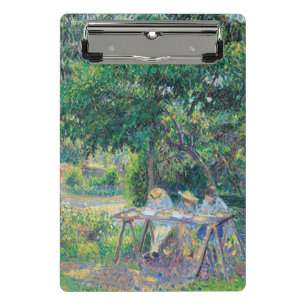 Enfables attablés dans le jardin Camille Pissarro Mini Klemmbrett