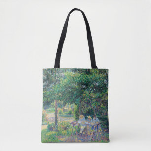 Enfables attablés dans le jardin Camille Pissarro Tasche
