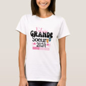 Enfant Future Grande Soeur 2024 En Cours Annonce T-Shirt (Vorderseite)