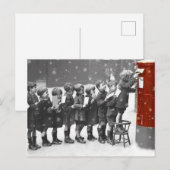 Enfants postant leur lettre postkarte (Vorne/Hinten)