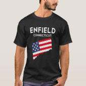 Enfield Connecticut USA Staat America Travel Conne T-Shirt (Vorderseite)