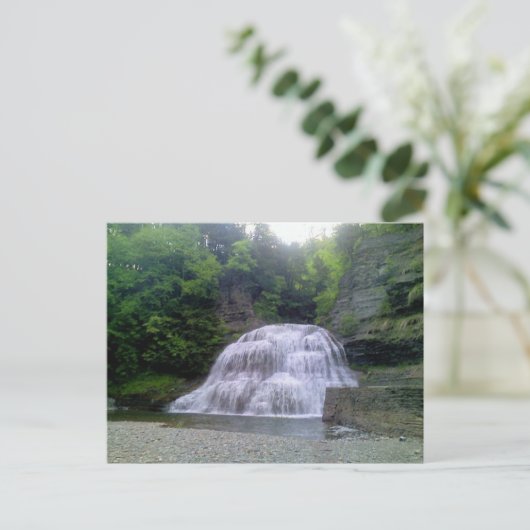 Enfield Glen fällt in Ithaca, NY Postcard Postkarte (Stehend Vorderseite)