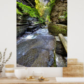 Enfield Glen, Robert H Treman Staat Park, NY Poster (Küche)