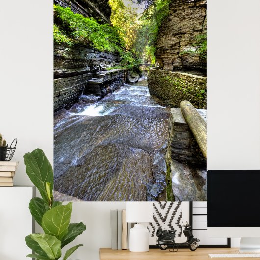 Enfield Glen, Robert H Treman Staat Park, NY Poster (Heimbüro)