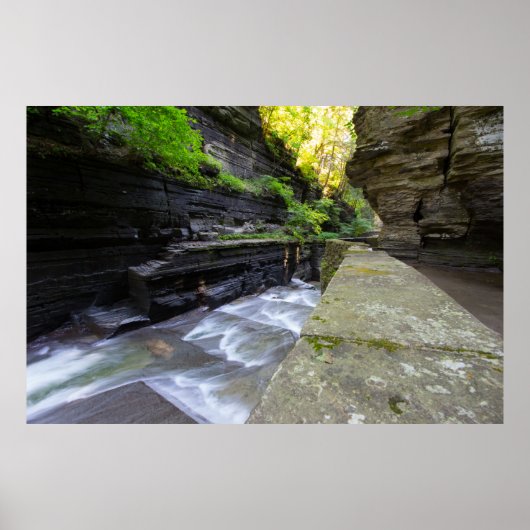 Enfield Glen, Robert H Treman Staat Park, NY Poster (Vorne)