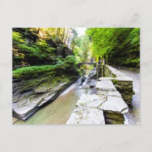 Enfield Glen, Robert H Treman Staat Park, NY Postkarte