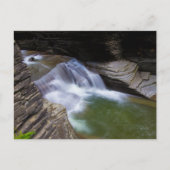 Enfield Glen, Robert H Treman Staat Park, NY Postkarte (Vorderseite)