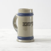 Enfield-Tennis-Hochschultrinkender Apparat Bierglas (Vorderseite Links)