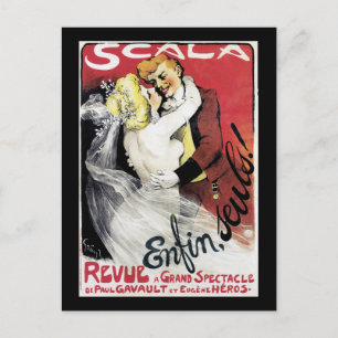 Enfin, Seuls! Vintage Jugendstilvorschau Postkarte