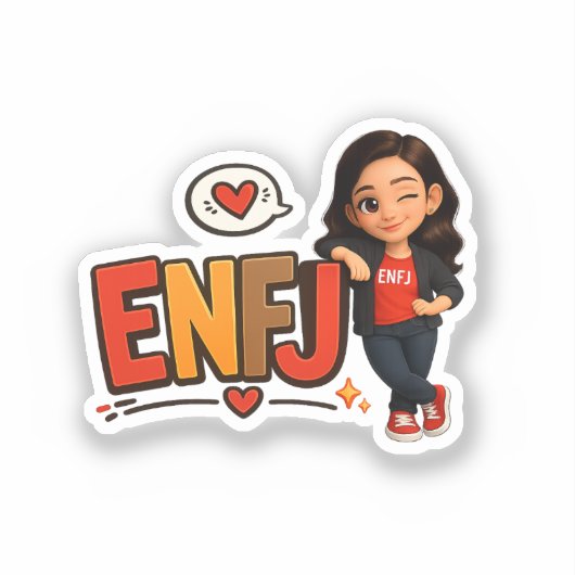 ENFJ AUFKLEBER (Vorderseite)