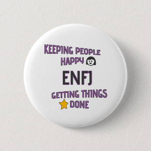 ENFJ ", die Leute glücklich behalten - Sachen Button