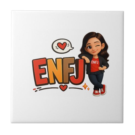 ENFJ FLIESE (Vorderseite)